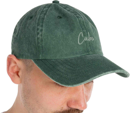CUBE CAP 6 PANEL WASHED GREEN