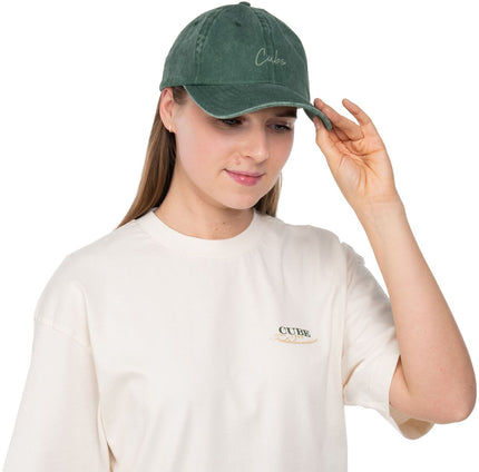 CUBE CAP 6 PANEL WASHED GREEN