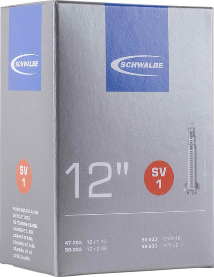 Schwalbe Inner Tube Sv1 12 Inch 47/62-203 40Mm