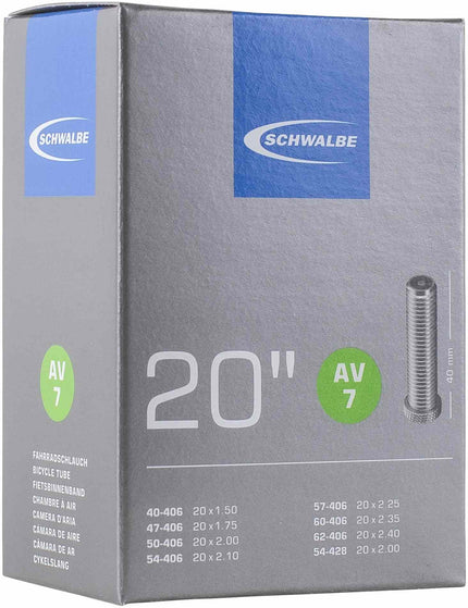 Schwalbe Inner Tube Av7 20 Inch 40/62-406 40Mm