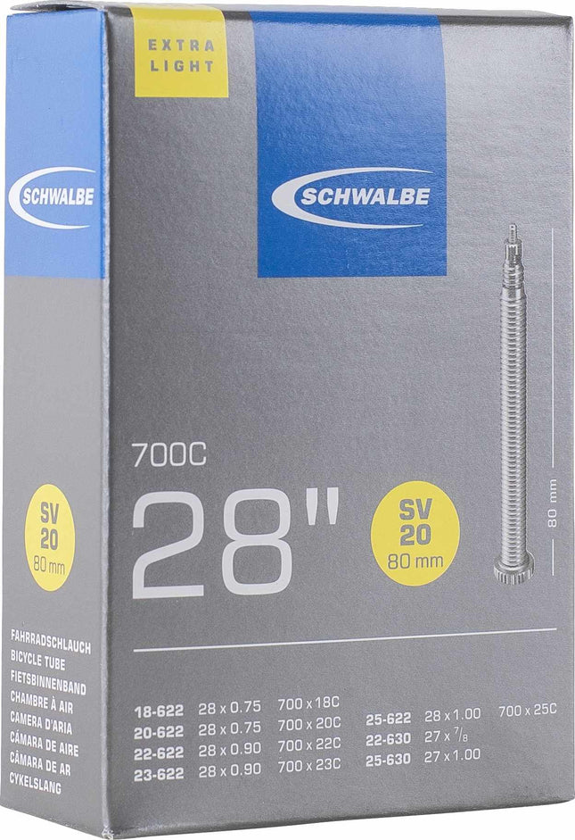 Schwalbe Inner Tube Sv20 Xlight 700C 80Mm