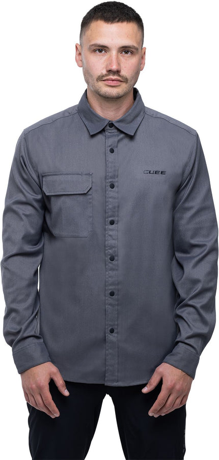 Cube Vertex Shirt L/S Grey