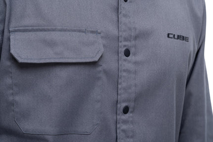 Cube Vertex Shirt L/S Grey