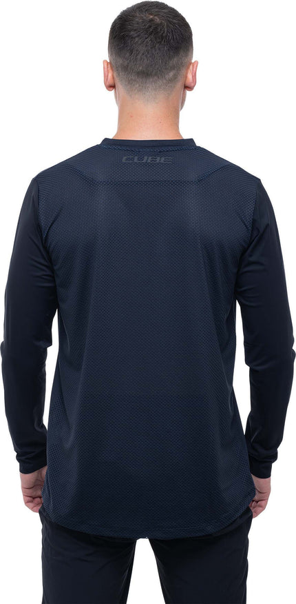 Cube Vertex Round Neck Jersey Pro L/S Black