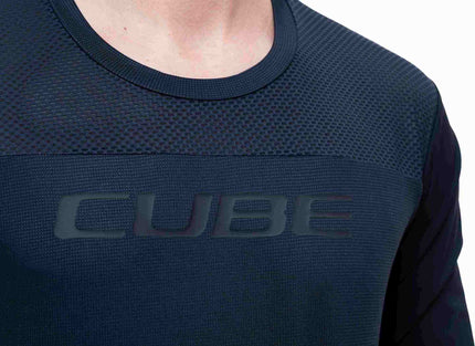 Cube Vertex Round Neck Jersey Pro L/S Black