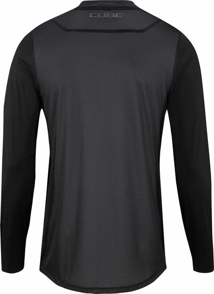 Cube Vertex Round Neck Jersey Pro L/S Black
