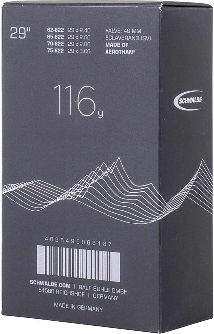 Schwalbe Inner Tube Sv19Fe Aerothan 62/75-622 40Mm
