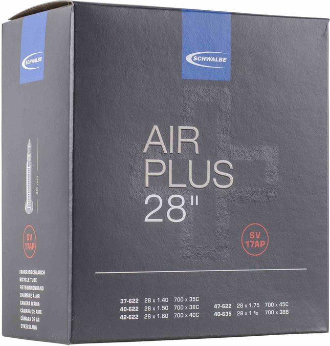 SCHWALBE INNER TUBE SV17AP AIRPLU 37/47-622/635 40