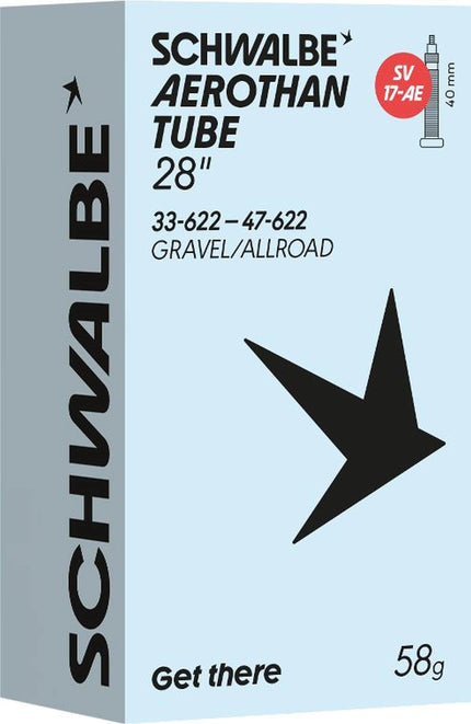 SCHWALBE INNER TUBE SV17-AE AEROTHAN 33/47-622 40MM