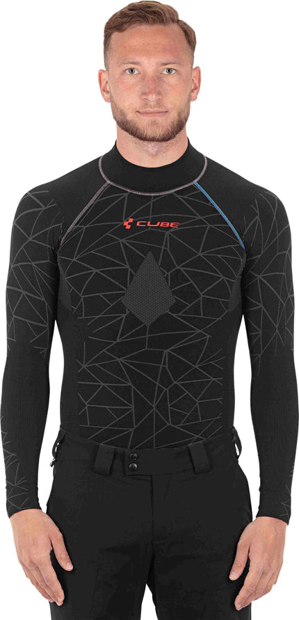 CUBE Baselayer Race Be Warm L/S Black