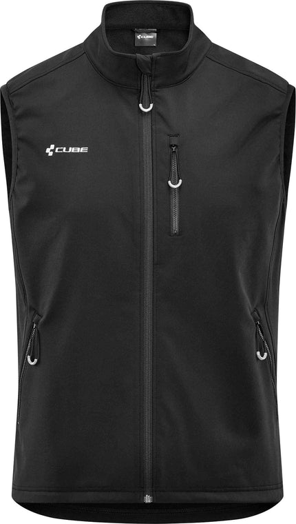 CUBE WORK SOFTSHELL GILET BLACK