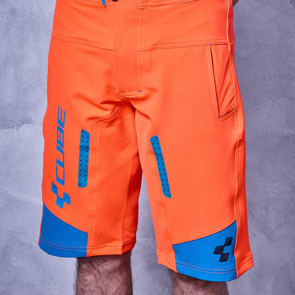 CUBE Action Shorts Team Flashred/Black/Blue
