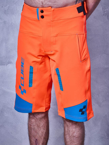 CUBE Action Shorts Team Flashred/Black/Blue