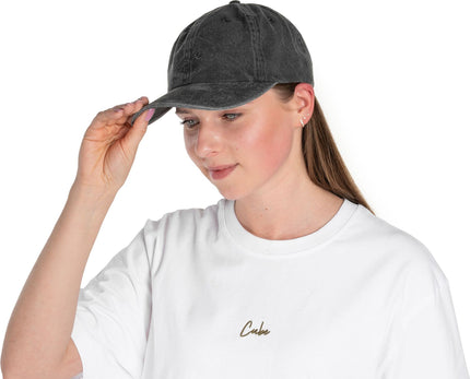 CUBE CAP 6 PANEL WASHED GREY ONESIZE