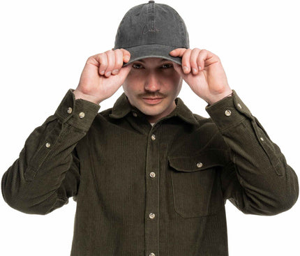 CUBE CAP 6 PANEL WASHED GREY ONESIZE