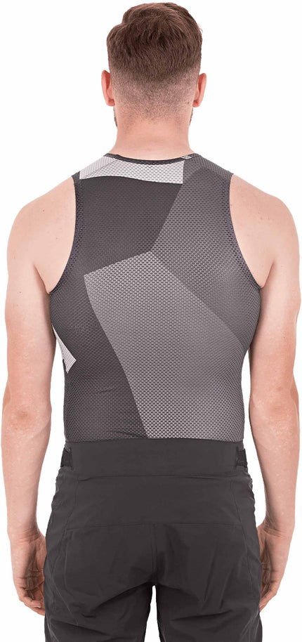 CUBE Baselayer Shirt Mesh Sleeveless Gry Camo
