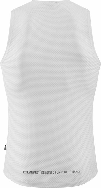 CUBE Baselayer Shirt Mesh Sleeveless White