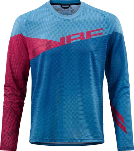 CUBE Edge Round Neck Jersey L/S Blue/Pink