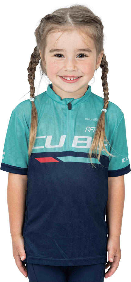 CUBE Junior Teamline Jersey S/S Blue/Mint