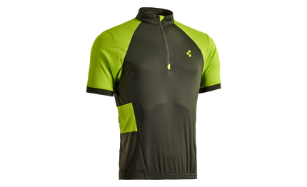 CUBE Tour Jersey Challenge S/S Neon Green/Grey