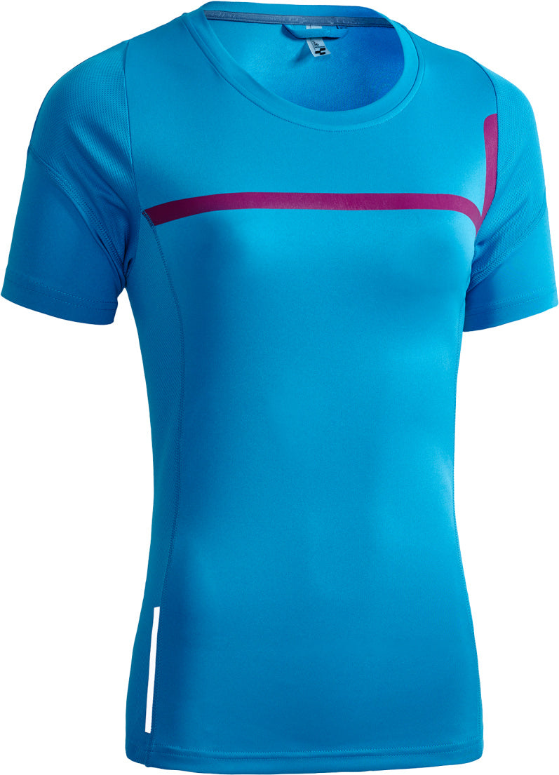 CUBE Wls Motion Round-Neck Jersey S/S Blue