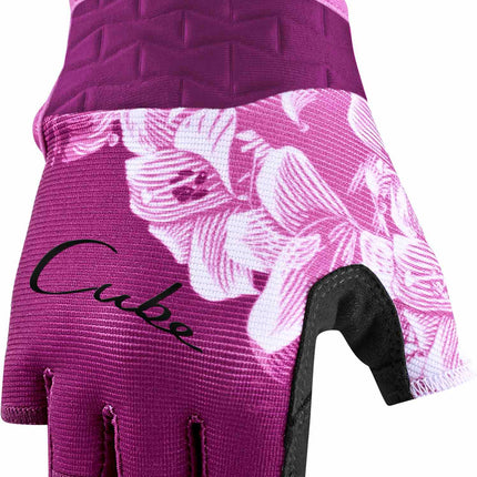 CUBE Gloves Performance Junior Short Finger Pink