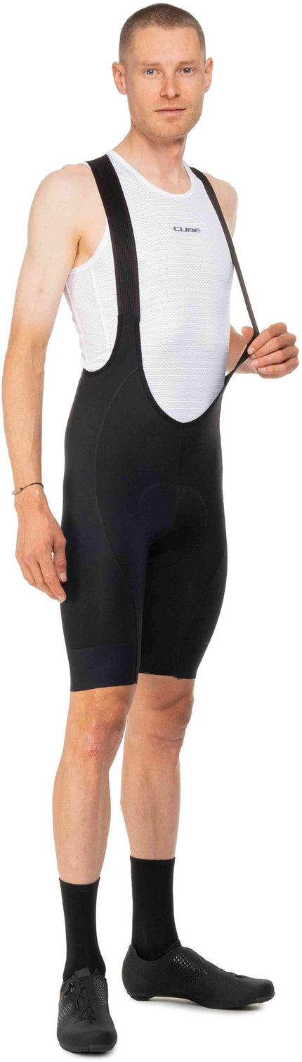 CUBE ROAD/XC BIB SHORT COMPRESSION BLACK