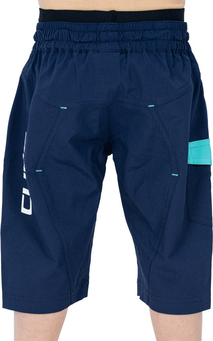 CUBE Junior Baggy Shorts + Liner Shorts Blue/Mint