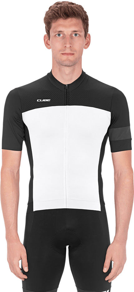 CUBE Blackline Jersey S/S Black/White