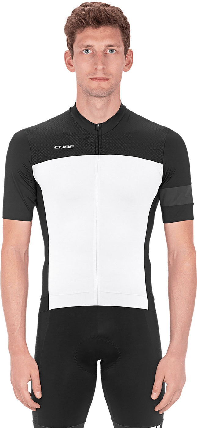 CUBE Blackline Jersey S/S Black/White