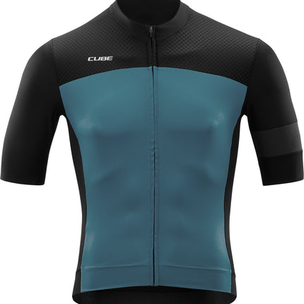 CUBE Blackline Jersey S/S Black/Smoke Blue