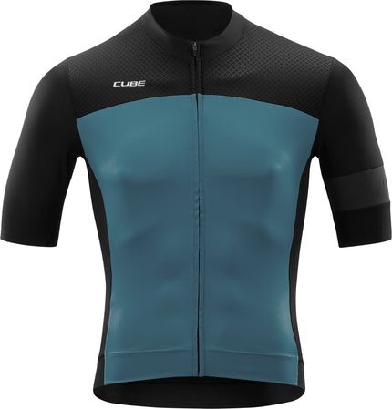 CUBE Blackline Jersey S/S Black/Smoke Blue