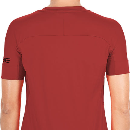 CUBE Am WS Round Neck Jersey S/S Dark Red