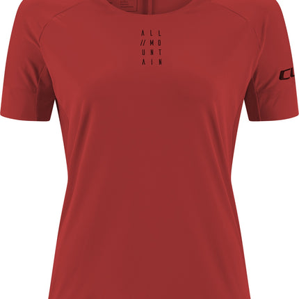 CUBE Am WS Round Neck Jersey S/S Dark Red