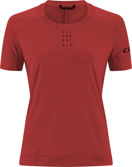 CUBE Am WS Round Neck Jersey S/S Dark Red