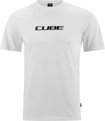 CUBE ORGANIC T-SHIRT CLASSIC LOGO WHITE/BLACK