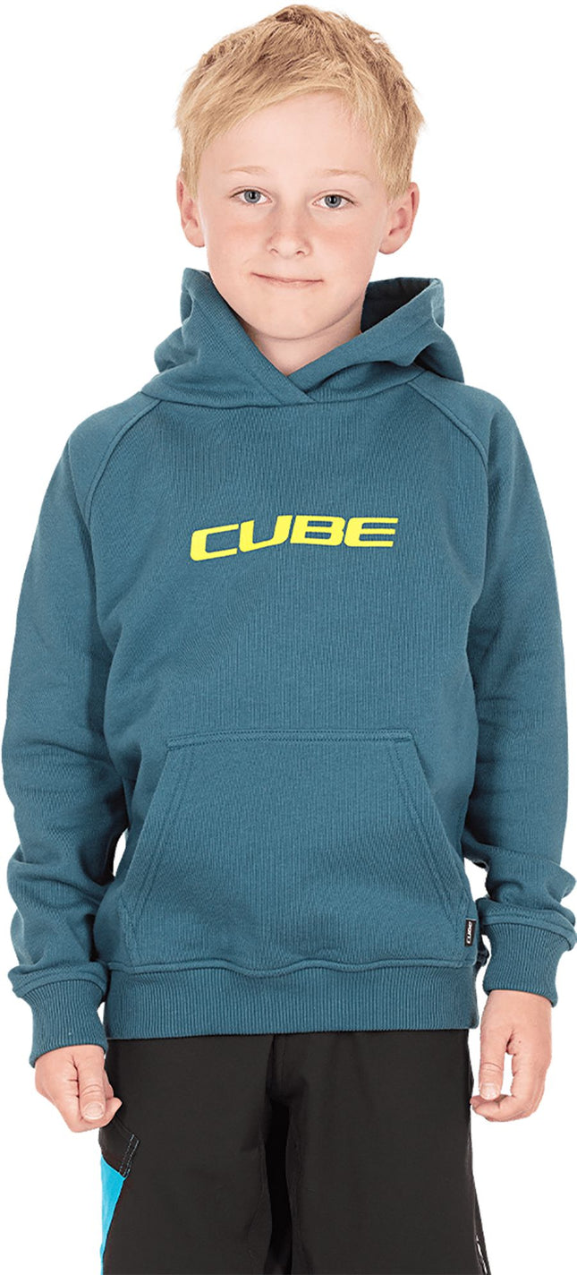 CUBE Junior Organic Hoodie Petrol