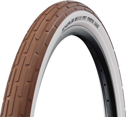 SCHWALBE FAT FRANK TWIN BROWN/WHITE+REFLEX 28X2.00