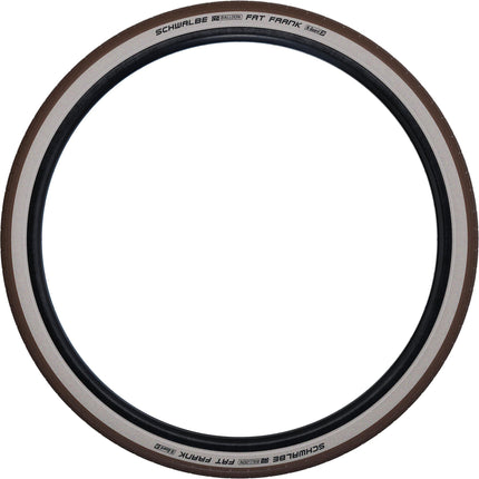 SCHWALBE FAT FRANK TWIN BROWN/WHITE+REFLEX 28X2.00