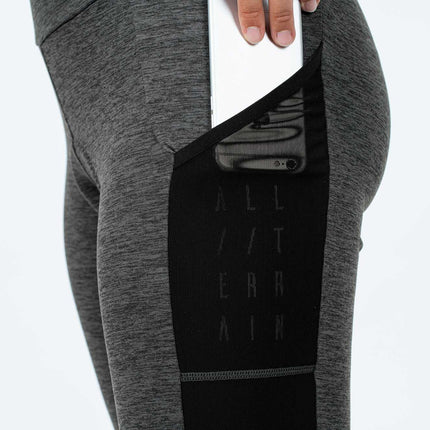 CUBE Atx WS Cropped Tights Grey Melangé
