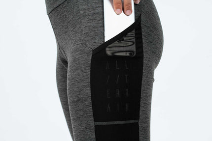 CUBE Atx WS Cropped Tights Grey Melangé