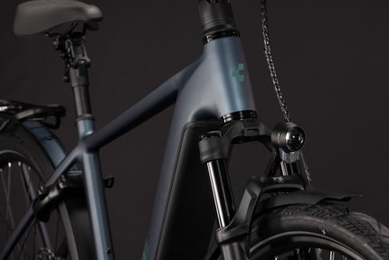 CUBE KATHMANDU HYBRID DELUXE SLX 800 MINERALBLUE/BLUE