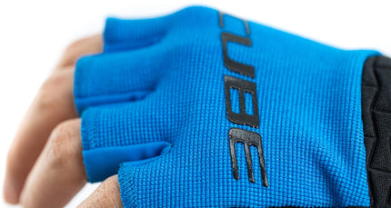 CUBE Gloves Performance Junior Short Finger Blue