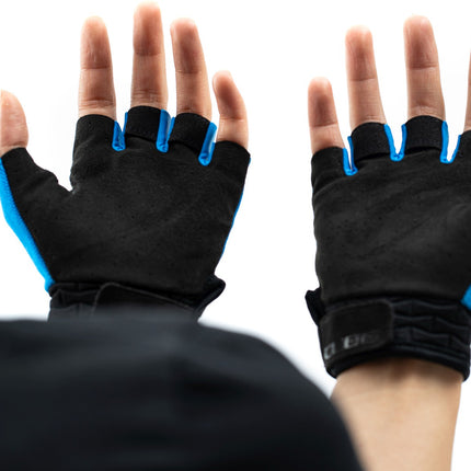 CUBE Gloves Performance Junior Short Finger Blue