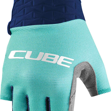 CUBE Gloves Perform. Junior Short Finger Blue/Mint