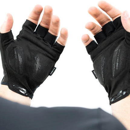 CUBE Gloves Comfort Short Finger Black/Grey