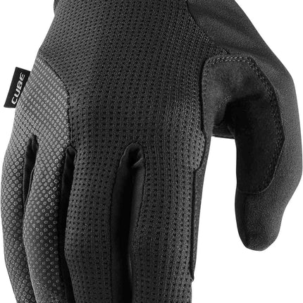 CUBE Gloves Comfort Long Finger Black/Grey