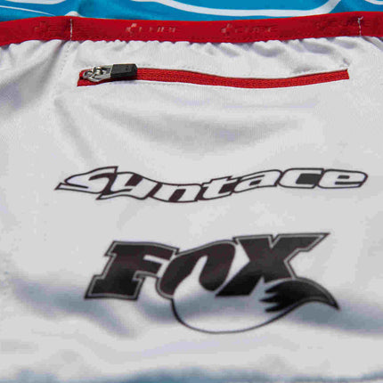 CUBE Teamline Jersey L/S White/Blue/Red