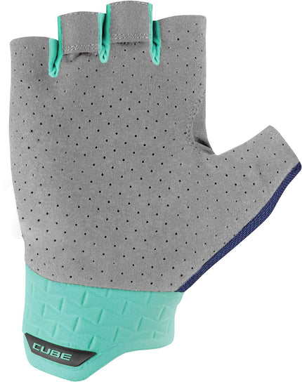 CUBE Gloves Performance Short Finger Blue/Mint