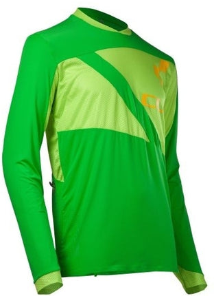 CUBE Am Roundneck Jersey L/S Green/Lime